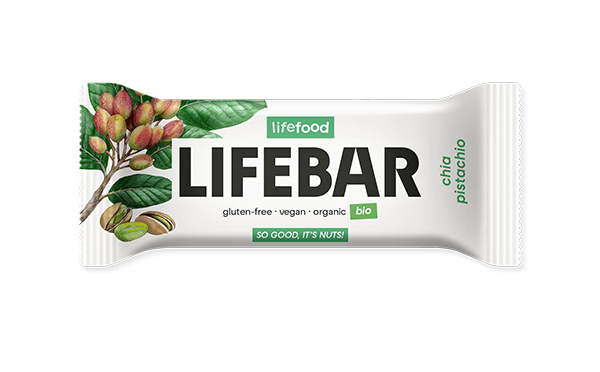 LIFEBAR chia pistachio BIO & CRU