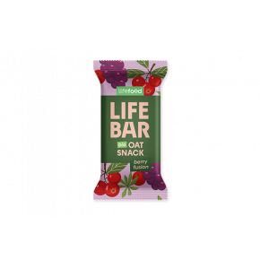 LIFEBAR Oat Snack fusion de fruits rouges BIO