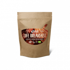 Life Breakfast Chocolade Amandel Proteïne Granola RAW & BIO