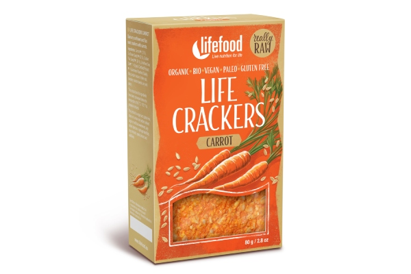 Raw Organic Carrot Life Crackers