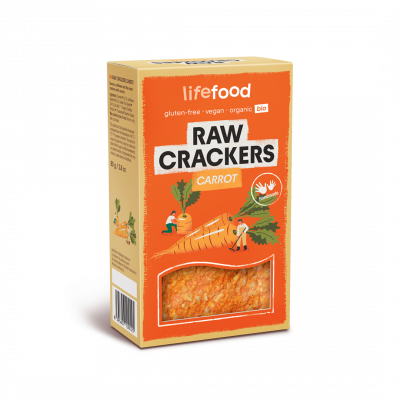 Raw Organic Carrot Life Crackers