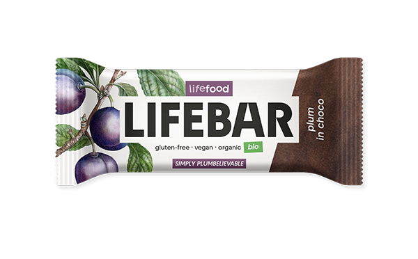 Raw Organic LIFEBAR InChoco Plum