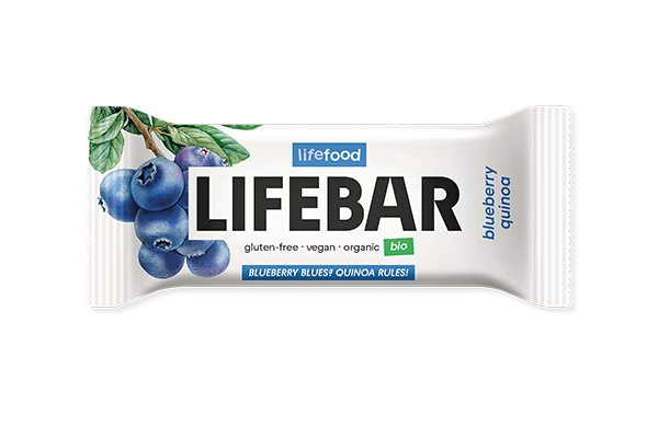 Raw Organic LIFEBAR Blueberry Quinoa