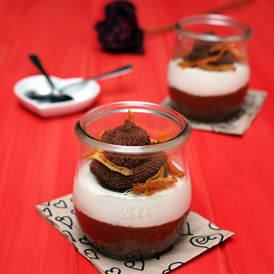 Light Orange & Chocolate Mousse