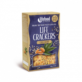 Raw Organic Chia Hemp Life Crackers