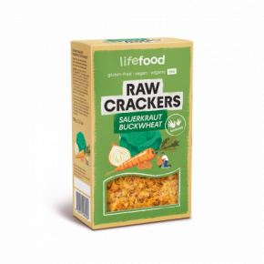 Raw Organic Sauerkraut Buckwheat Life Crackers