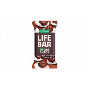 Organic LIFEBAR Oat Snack Dark Chocolate Hazelnut