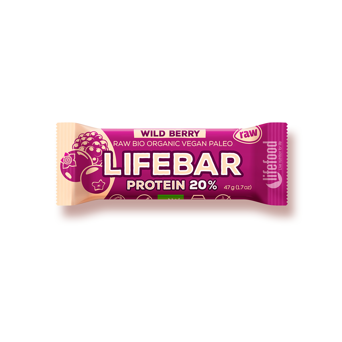 LIFEBAR PROTÉINÉE fruits rouges BIO & CRU