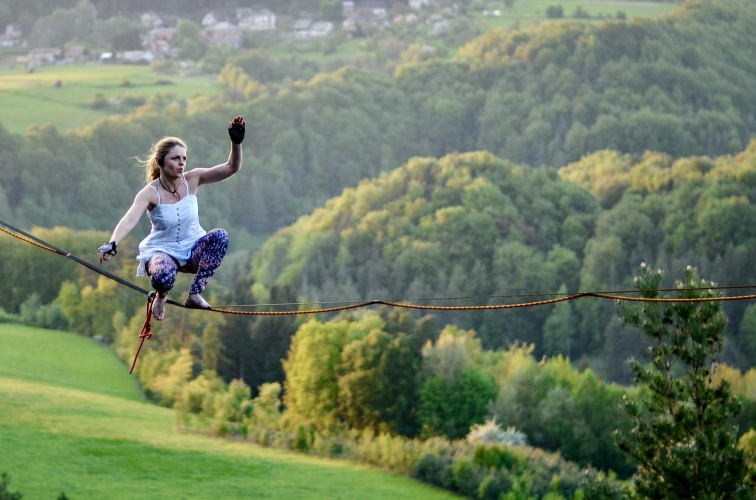 Est-ce que la slackline est une thérapie de vie ? Oui, dit Tereza Panochová