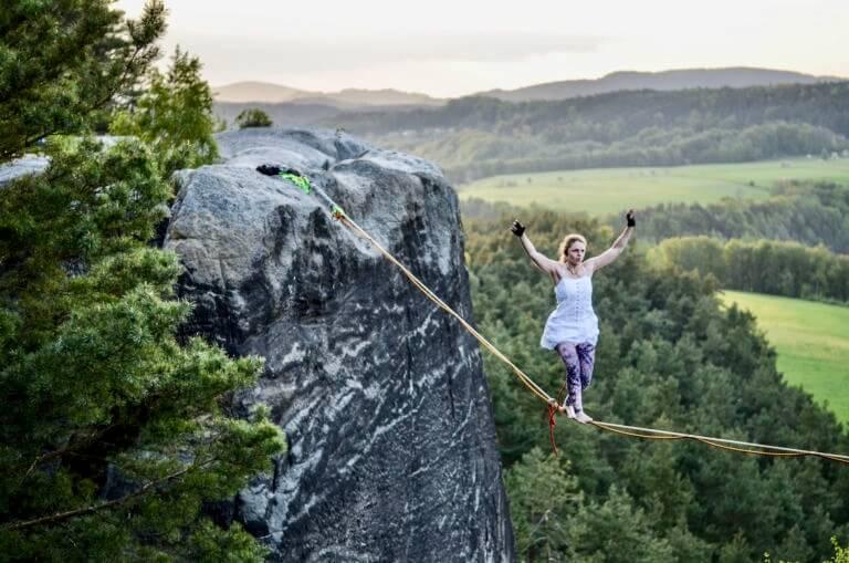 Tereza Panochová slackline therapy