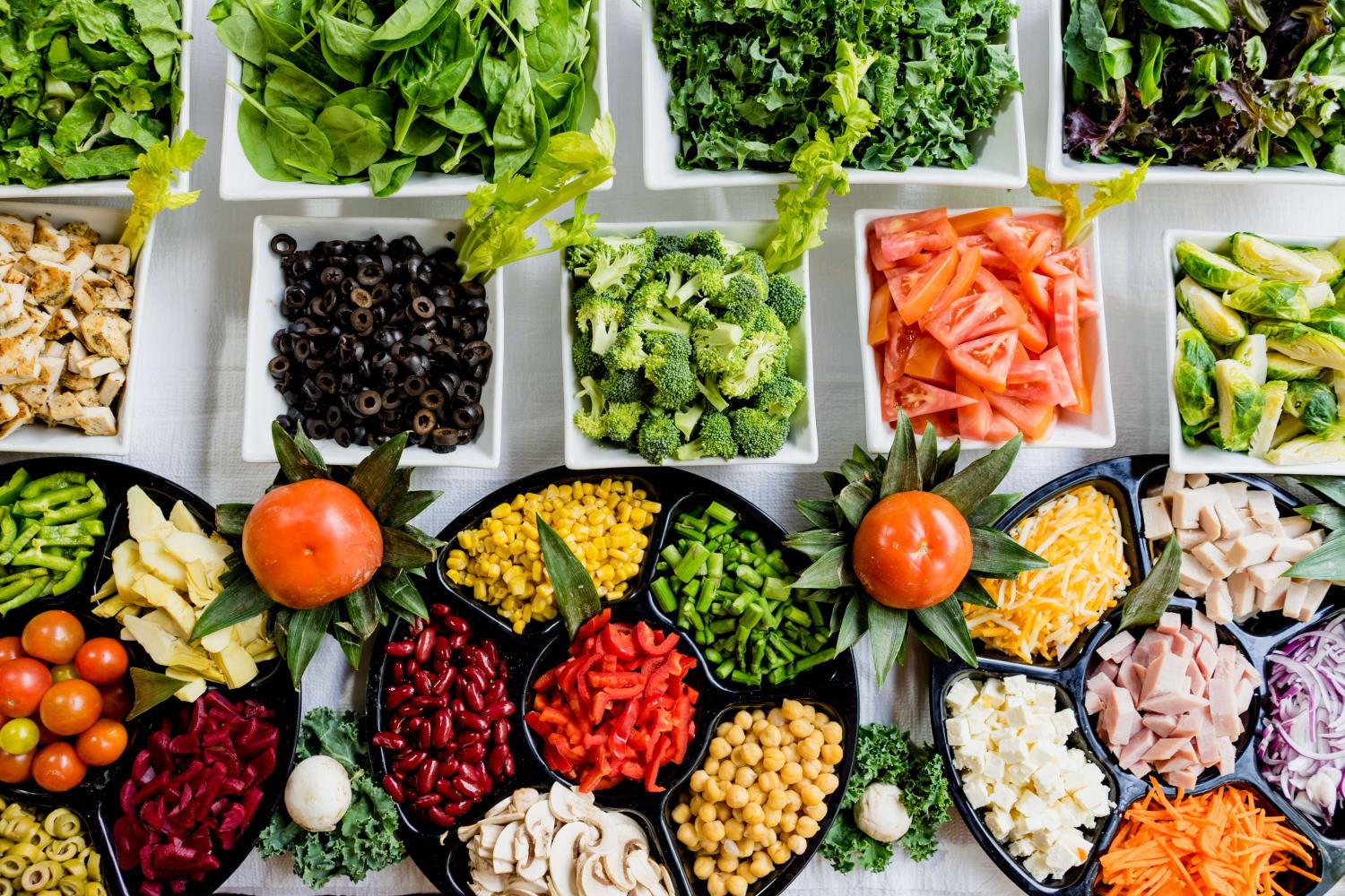 Table full of veggies